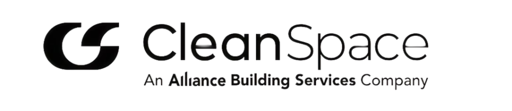 CleanSpace black logo with a transparent background.