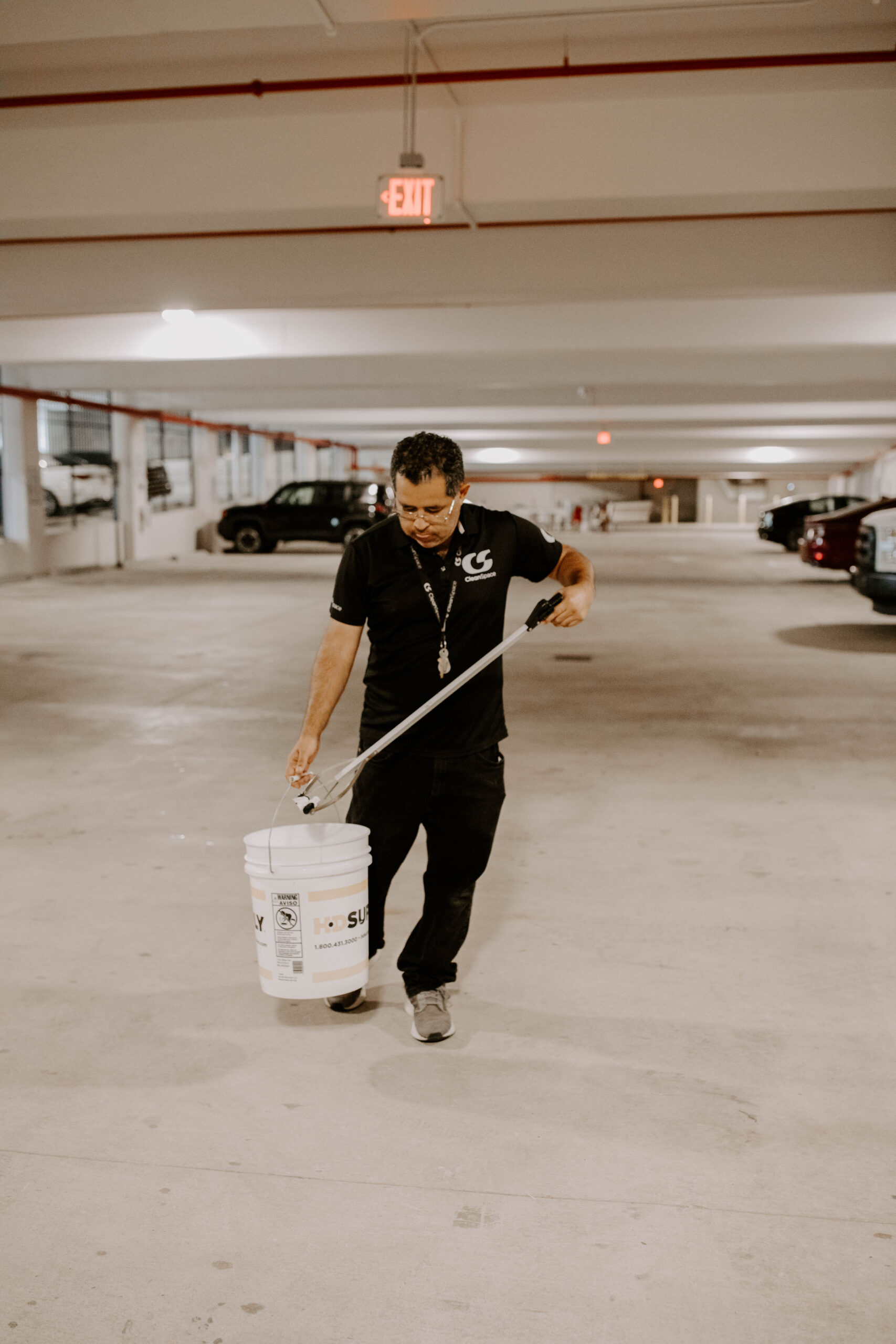 Commercial Concrete Floor Cleaning