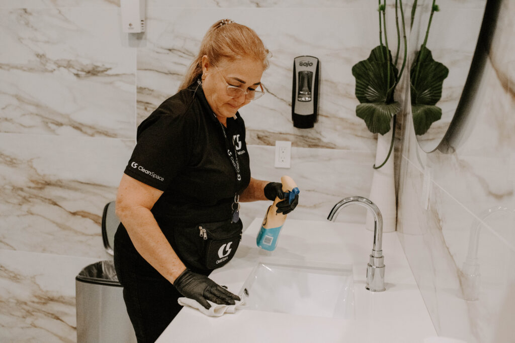 Clean Space commercial restroom cleaning in Florida
